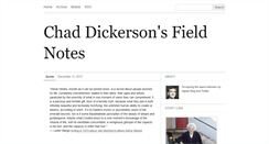 Desktop Screenshot of fieldnotes.chaddickerson.com