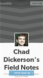 Mobile Screenshot of fieldnotes.chaddickerson.com